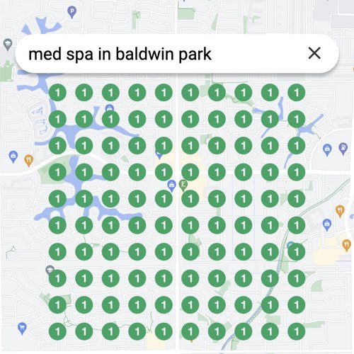 Ranking #1 as a Med Spa in Baldwin Park on Google Maps