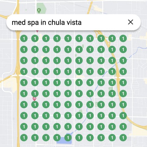 Ranking #1 as a Med Spa in Chula Vista on Google Maps