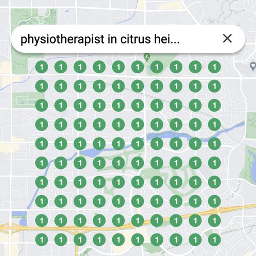 Ranking #1 as an physiotherapist on Google Maps in Citrus Heights