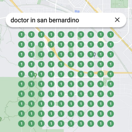 Ranking #1 as a doctor in San Bernardino on Google Maps