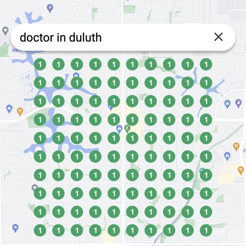 Ranking #1 as a doctor in Duluth on Google Maps