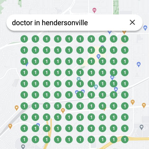 Leading Google Maps listing for healthcare in Hendersonville