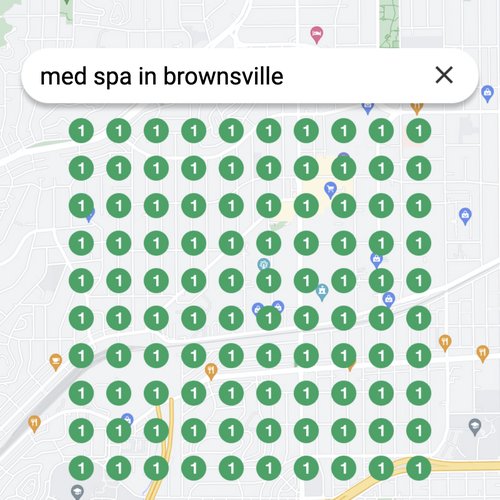 Ranking #1 as a Med Spa in Brownsville on Google Maps