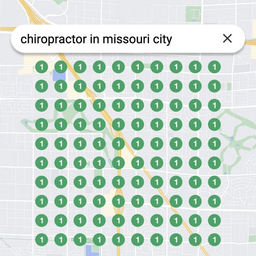 Leading Google Maps listing for spinal care in Missouri City